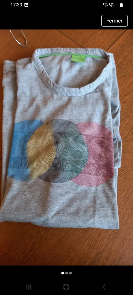 Tee-shirt hugo boss gris